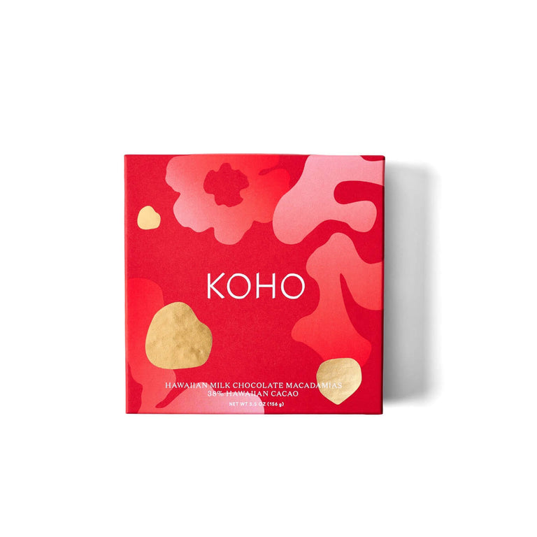 KOHO Holiday Milk Chocolate Covered Macadamia