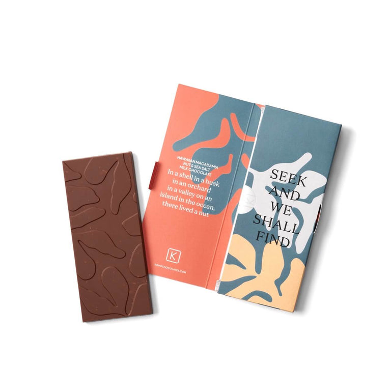 Macadamia Nut Sea Salt Milk Chocolate Tablet