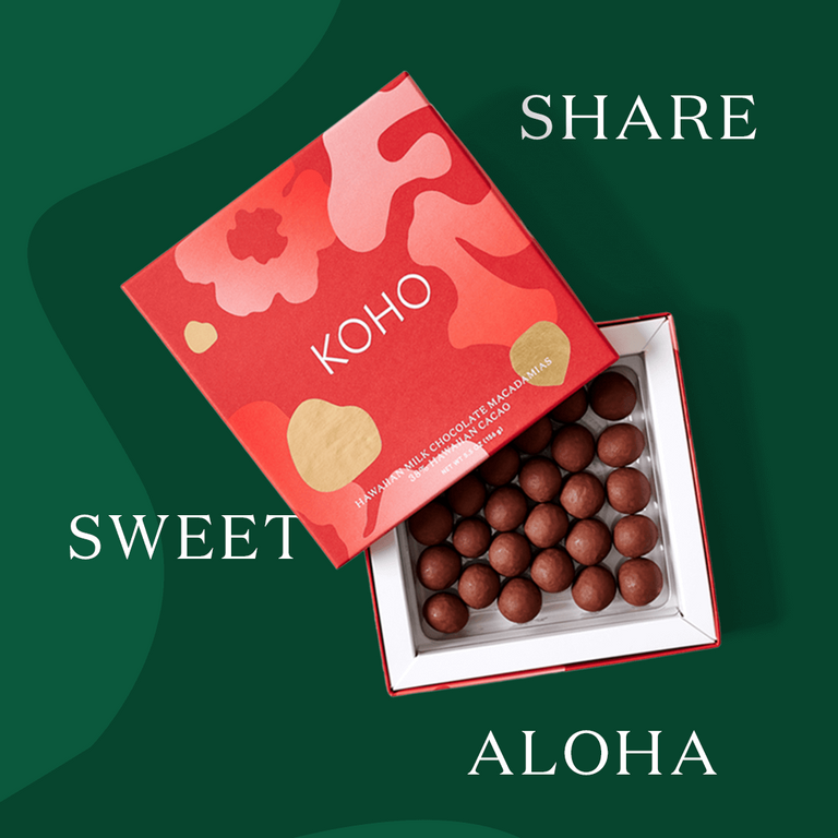 Holiday Milk Chocolate Covered Macadamia Nuts